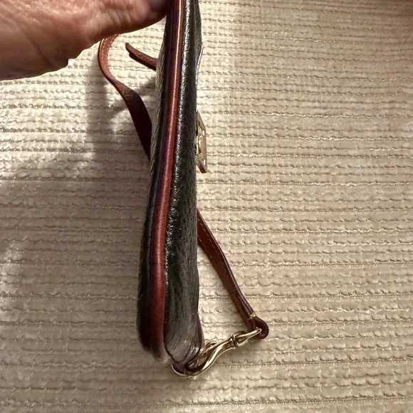 Dooney & Bourke Black and Brown Pebbled Leather Bag 8x4.5 - Picture 9 of 10